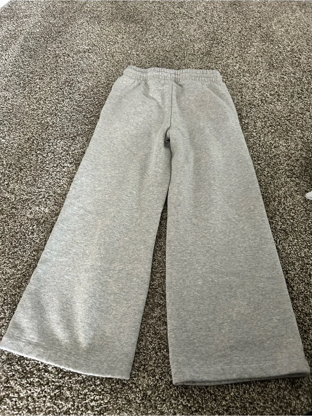 Jordan Gray Wide-Leg Sweatpants with Black Jumpman BNWOT